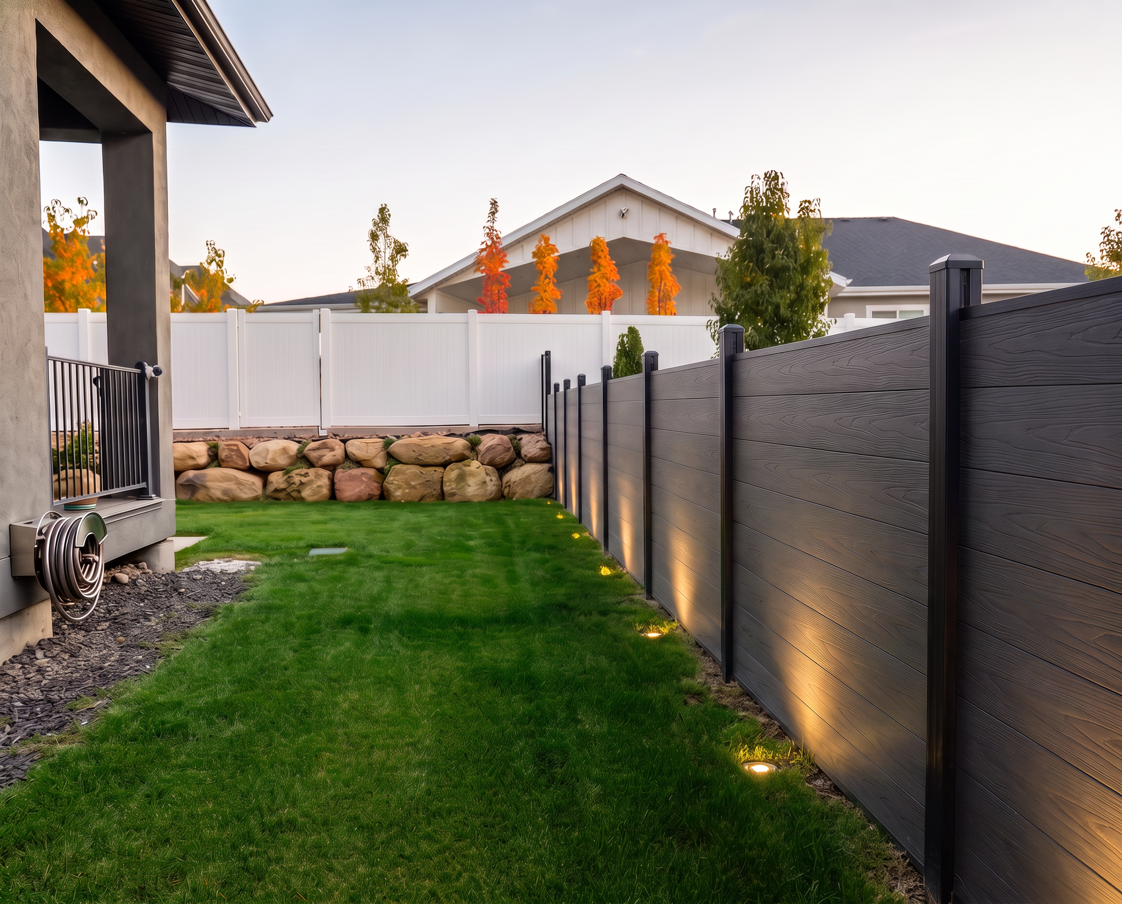 Shadow Forge Material Detail Compoxen composite fence installation